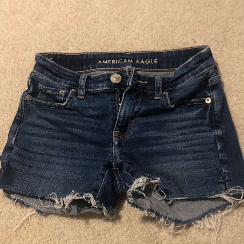 American Eagle Outfitters Dark Blue Jean Shorts